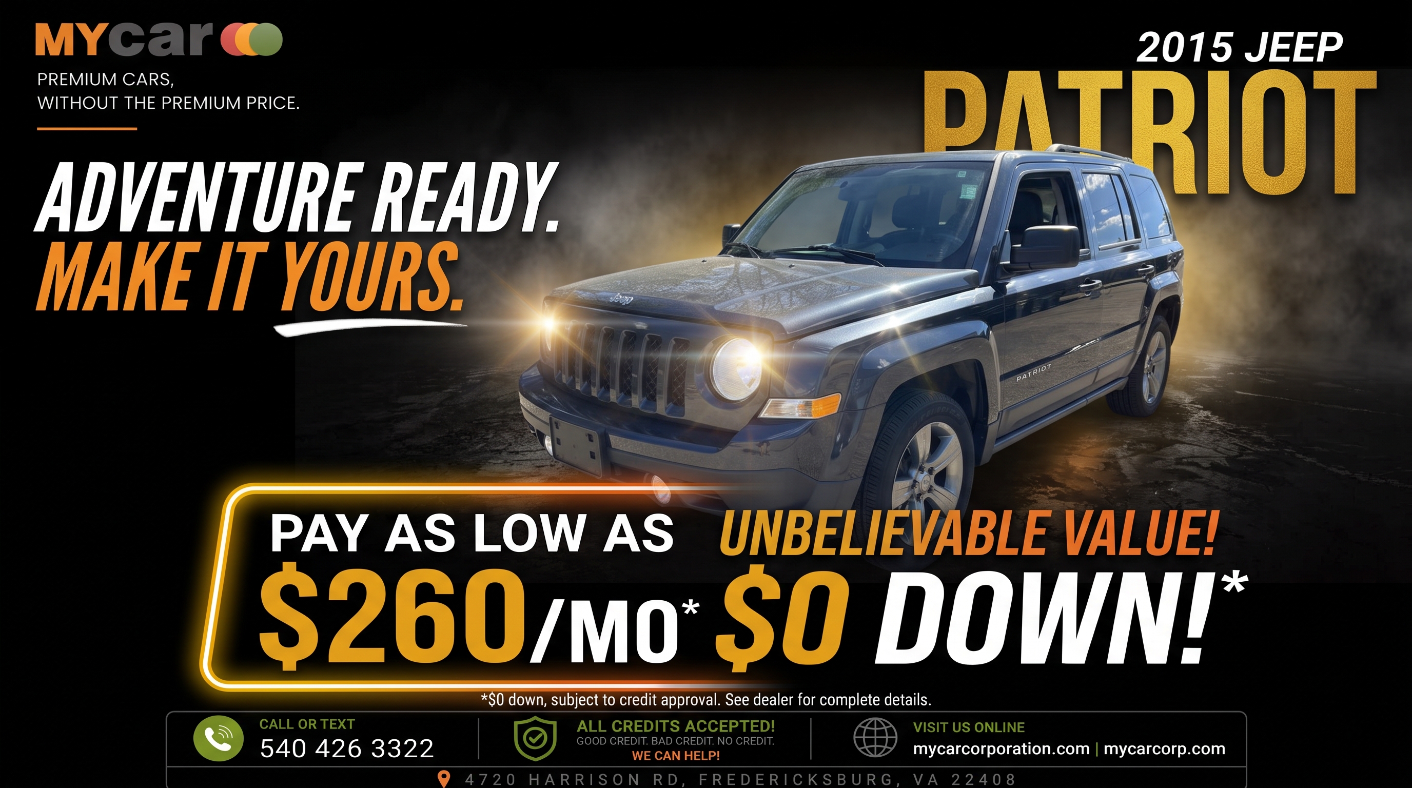 Actual 2015 JEEP Patriot Latitude inventory photograph