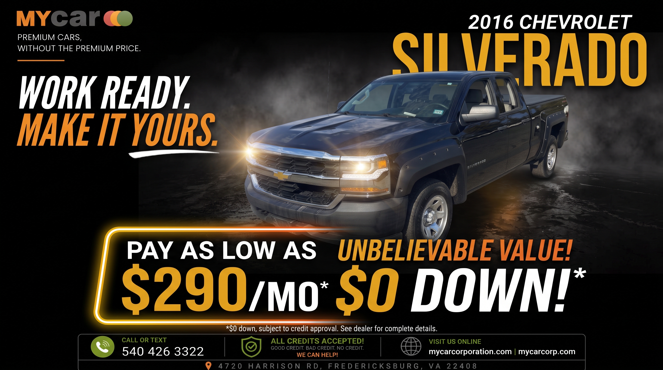 Actual 2016 CHEVROLET Silverado Work Truck/LS/Fleet/Base inventory photograph