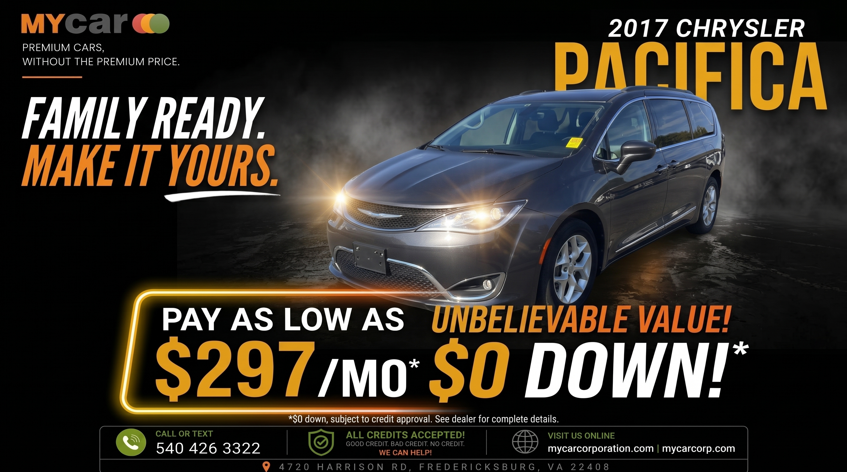 Actual 2017 CHRYSLER Pacifica Touring L inventory photograph
