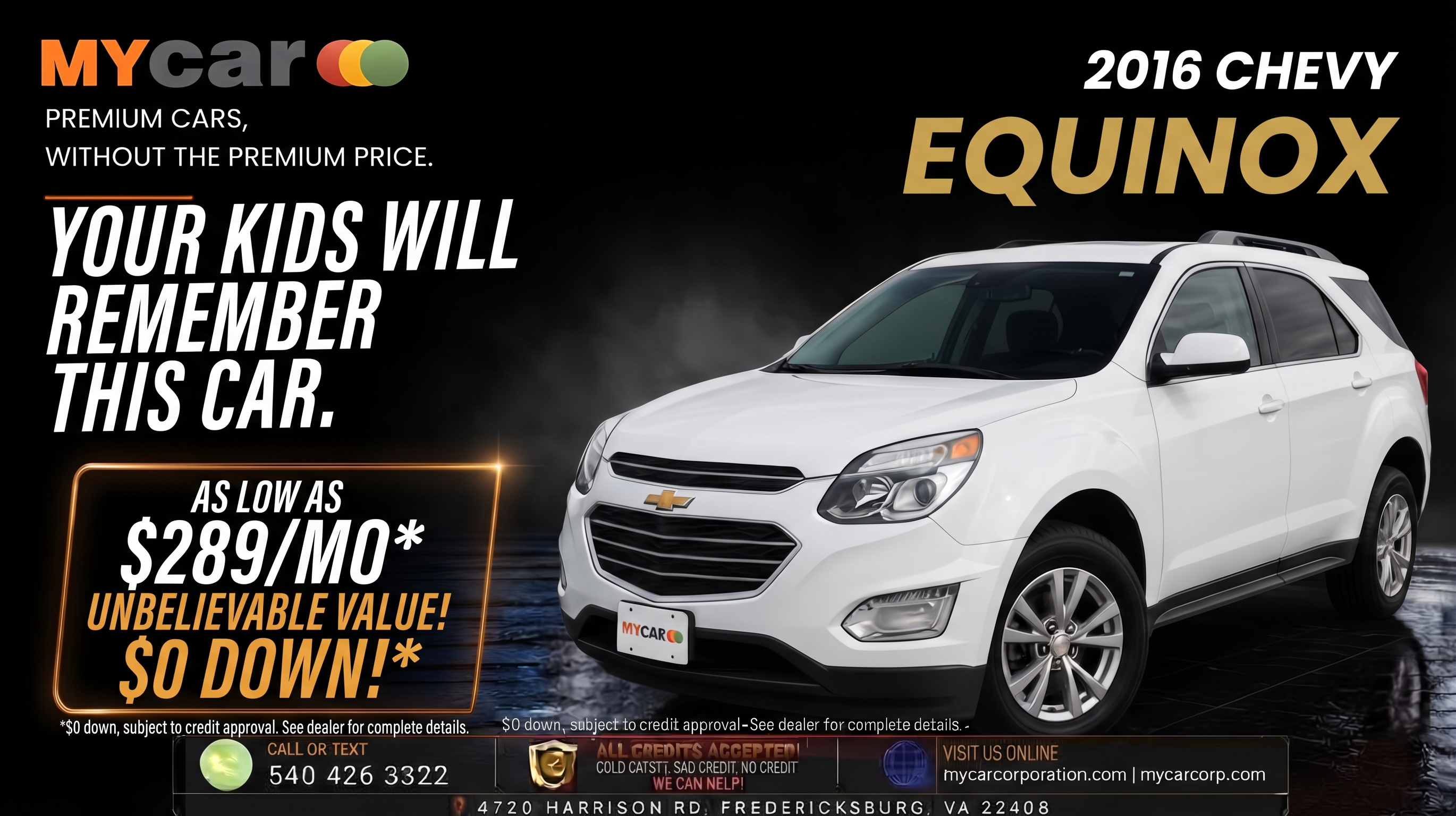 Actual 2016 CHEVROLET Equinox LT inventory photograph