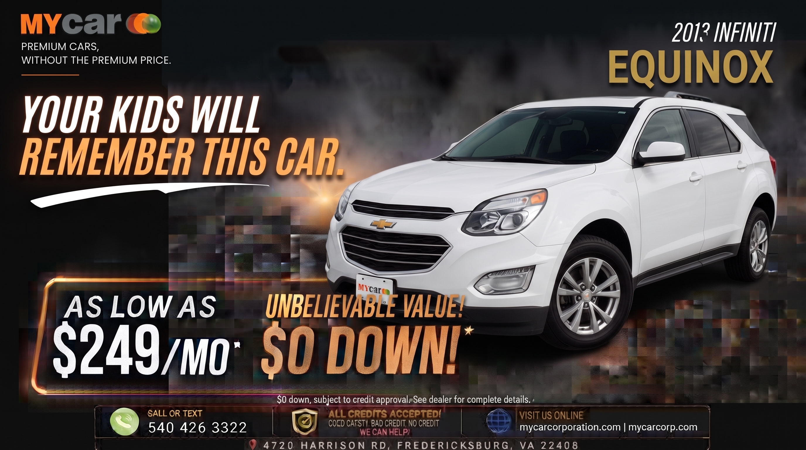 Actual 2017 CHEVROLET Equinox LT / FL inventory photograph