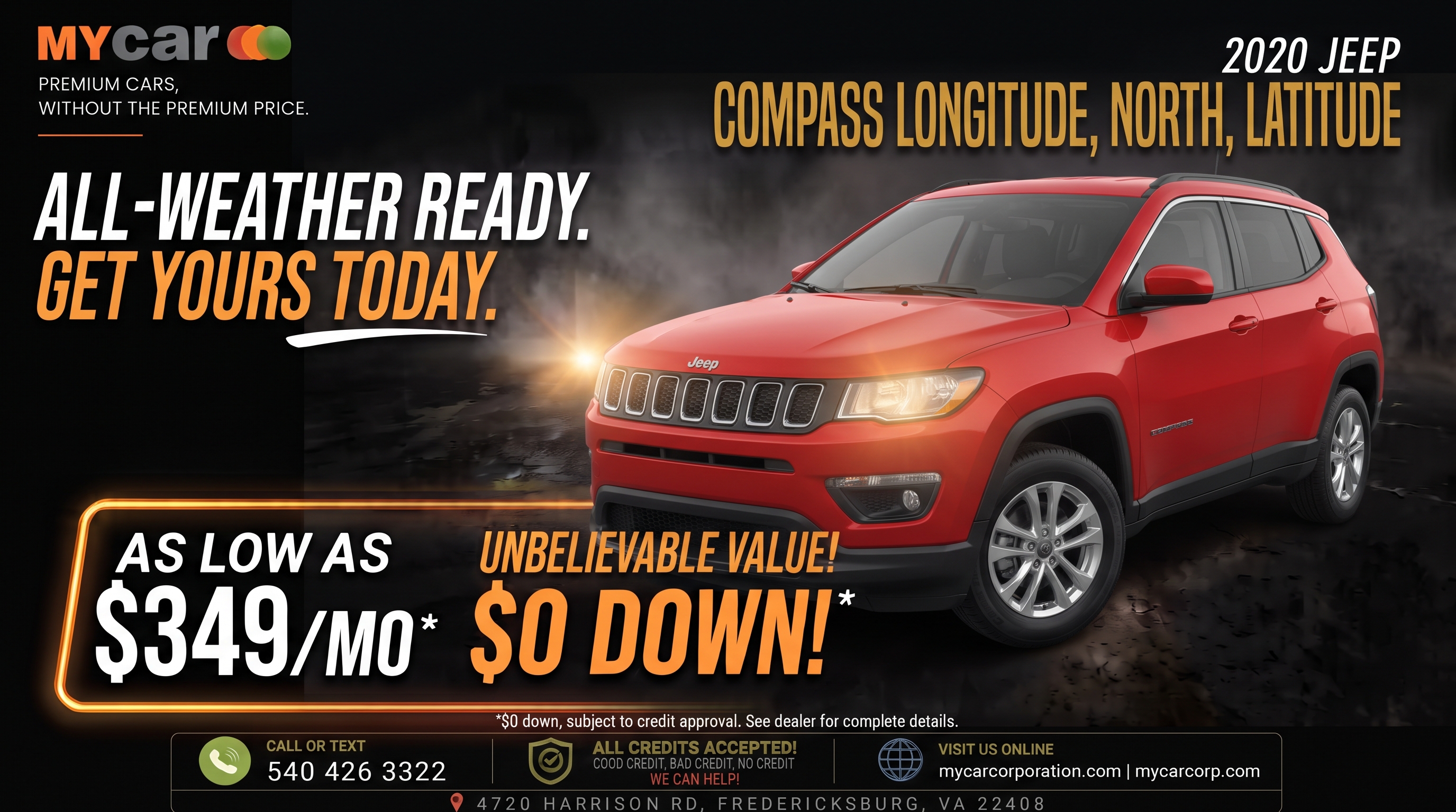 2020 JEEP Compass Longitude, North, Latitude — photo 1