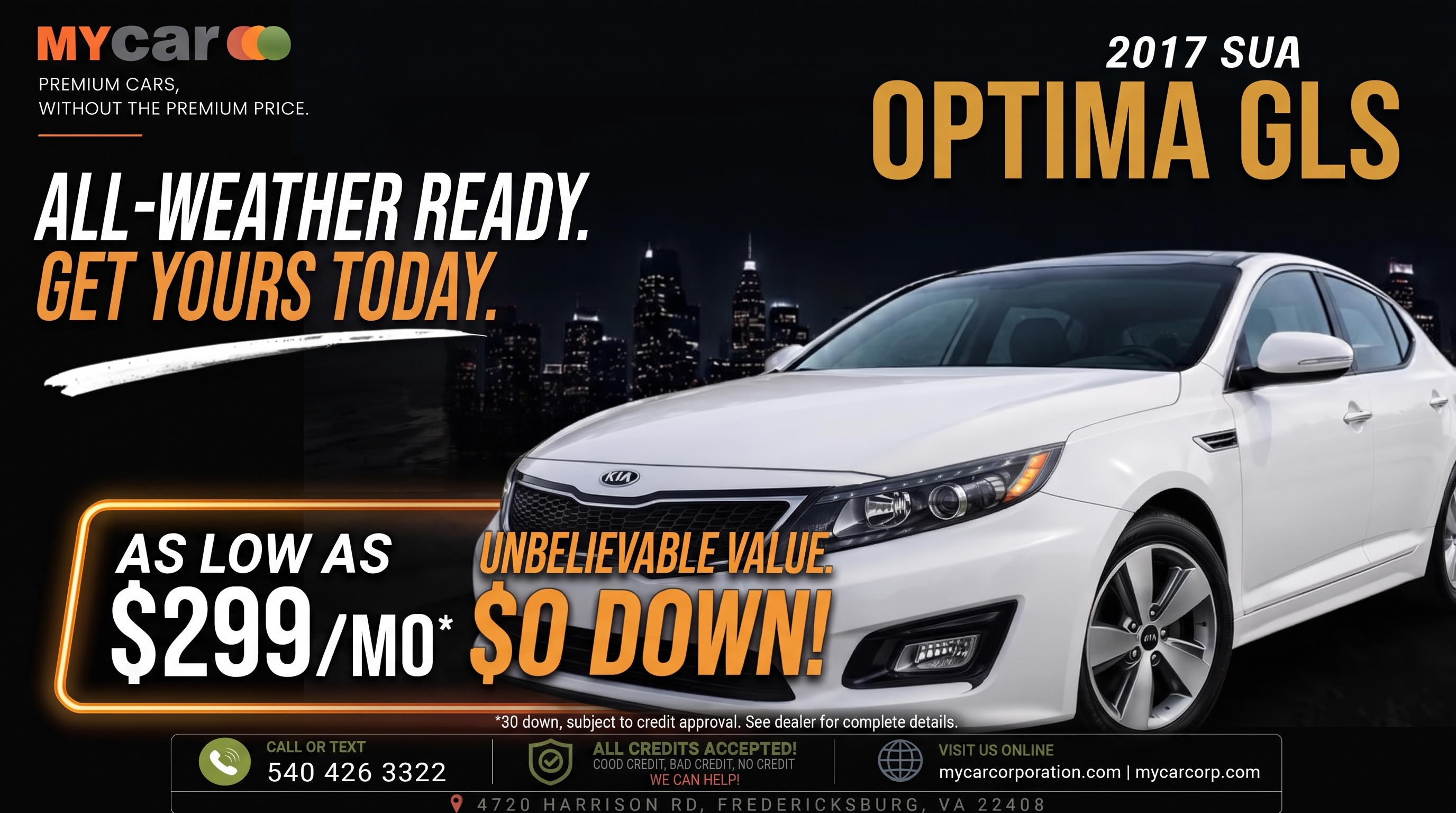 Actual 2014 KIA Optima GLS, JSL, TAX - Middle Level inventory photograph