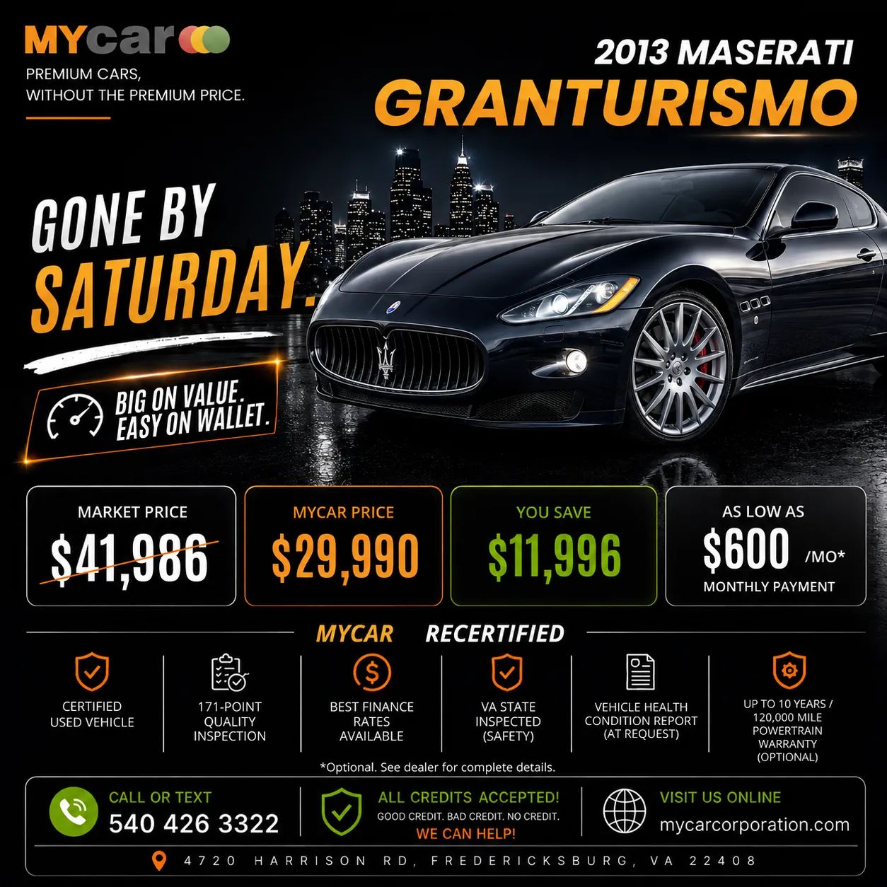 2013 MASERATI Granturismo